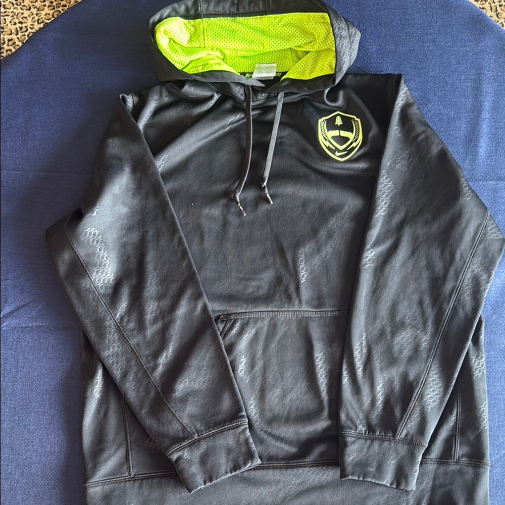Nike Therma Fit Black Hoodie with Neon  Accents